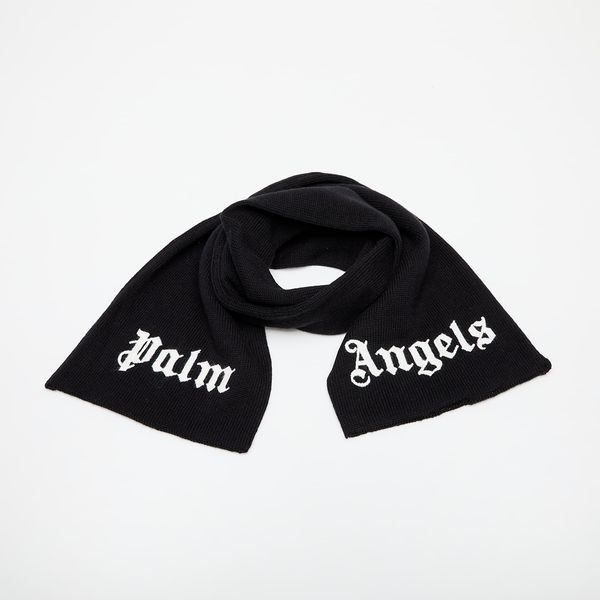 Palm Angels Kids Šal Palm Angels Kids Logo Knit Scarf Black/ White Universal