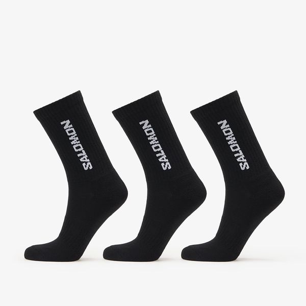 Salomon Salomon Everyday Crew Socks 3-Pack Black/ Black M