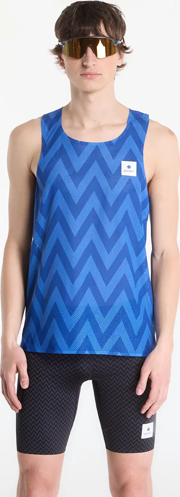 SAYSKY SAYSKY Zig Zag Flow Air Singlet Blue M
