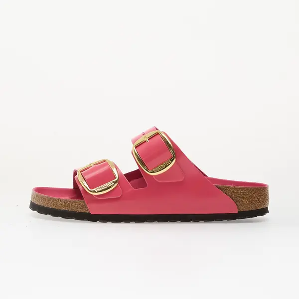 Birkenstock Sneakers Birkenstock Arizona Big Buckle Natural Leather Patent Women High-Shine Fuchsia Tulip EUR 40
