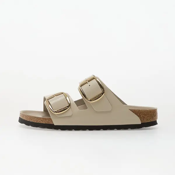 Birkenstock Sneakers Birkenstock Arizona Big Buckle Natural Leather Patent Women High-Shine Oyster EUR 41
