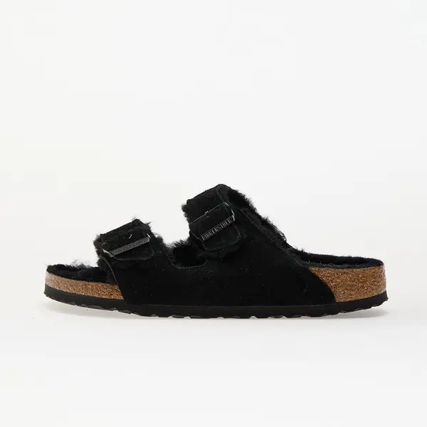 Birkenstock Sneakers Birkenstock Arizona Shearling Suede Leather/ Fur Black EUR 38