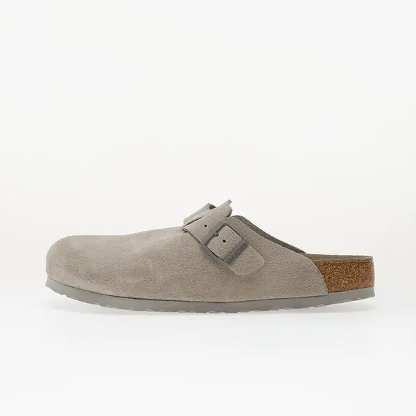 Birkenstock Sneakers Birkenstock Boston Soft Footbed Suede Leather Unisex Stone Coin EUR 46