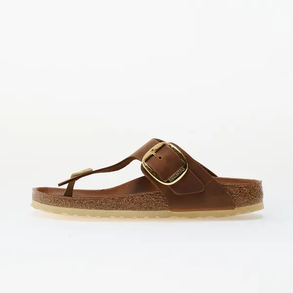 Birkenstock Sneakers Birkenstock Gizeh Big Buckle Natural Leather Oiled Cognac EUR 39
