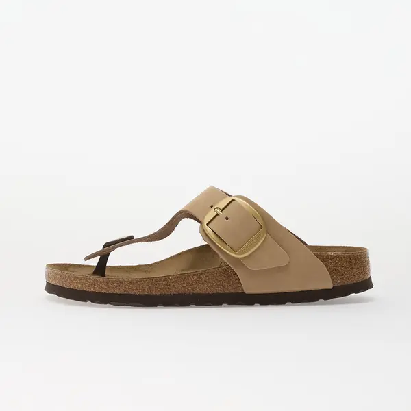 Birkenstock Sneakers Birkenstock Gizeh Big Buckle Nubuck Leather Women Sandcastle EUR 38