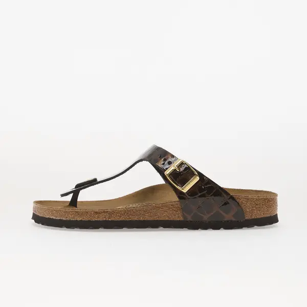 Birkenstock Sneakers Birkenstock Gizeh LEN Emboss Leather Black EUR 41