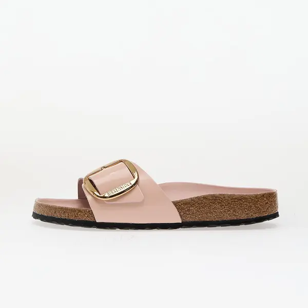 Birkenstock Sneakers Birkenstock Madrid Big Buckle Natural Leather Patent High-Shine Light Rose EUR 41