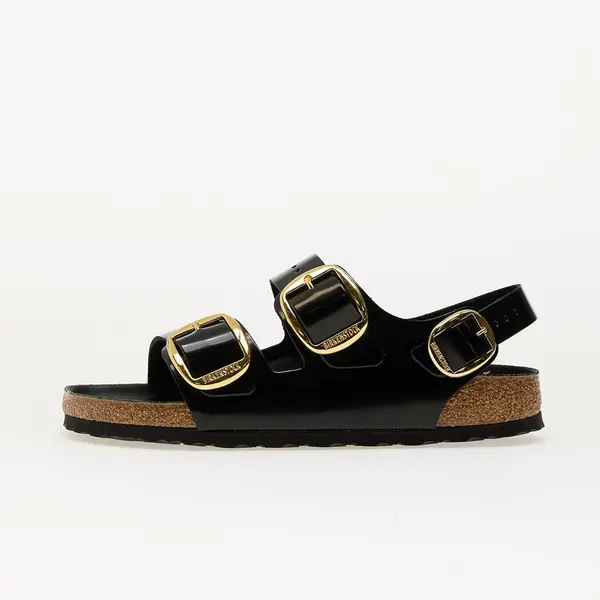 Birkenstock Sneakers Birkenstock Milano Big Buckle Natural Leather Patent High-Shine Black EUR 36