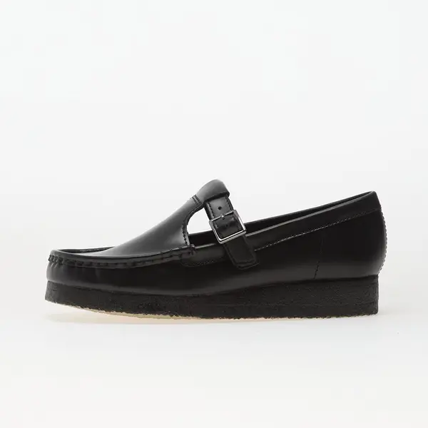Clarks Originals Sneakers Clarks Originals Wallabee T Bar Blk HiShine Lea EUR 39.5