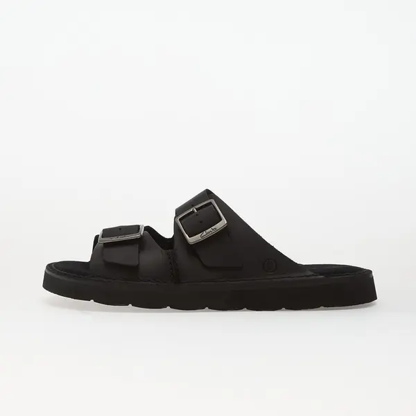 Clarks Sneakers Clarks Solsbury Strap Black Leather EUR 42