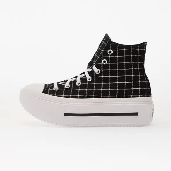 Converse Sneakers Converse Chuck Taylor All Star Lift Double Stack Platform Plaid Hi Black/ White/ Black EUR 37