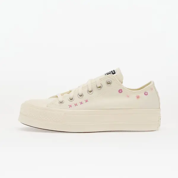 Converse Sneakers Converse Chuck Taylor All Star Lift Floral Embroidery Low Top Egret/ Sugar Berry/ Cactus Bud EUR 35