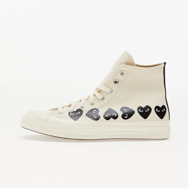 Comme des Garçons PLAY Sneakers Converse x Comme des Garcons PLAY Chuck 70 Hi Multi Heart Milk/ Black/ Egret EUR 41.5
