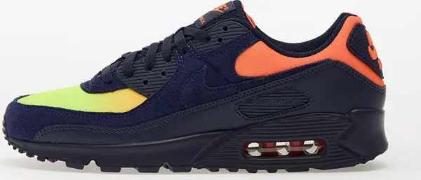 Nike Sneakers Nike Air Max 90 Lemon Venom/ Blackened Blue-Hyper Crimson-Laser Orange EUR 45