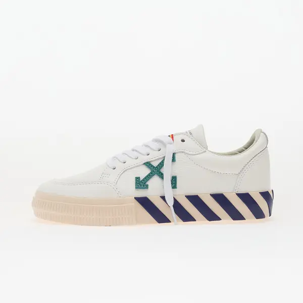 Off-White Sneakers Off-White Low Vulcanized Leather White/ Teal EUR 34