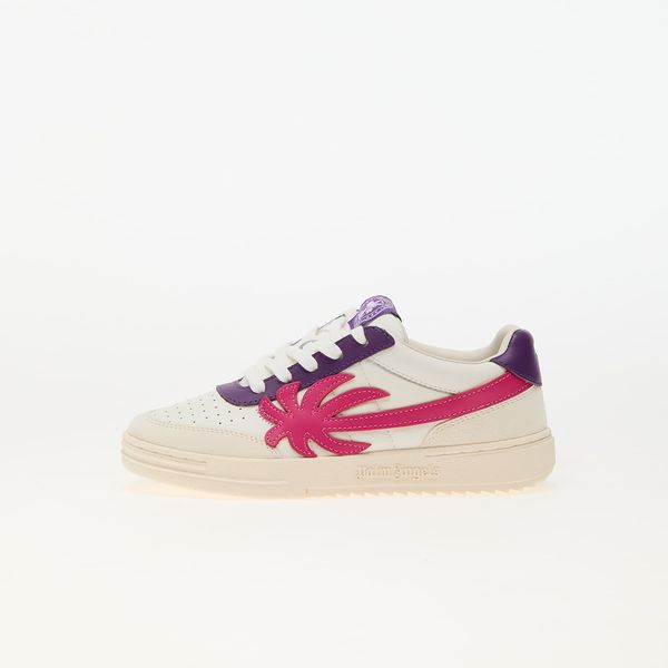 Palm Angels Kids Sneakers Palm Angels Kids Palm Beach University Leather White Fuchsia EUR 34
