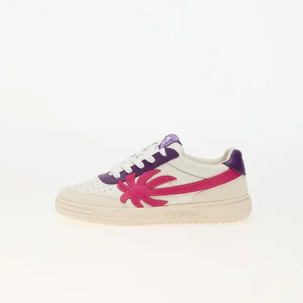 Palm Angels Kids Sneakers Palm Angels Kids Palm Beach University Leather White Fuchsia EUR 34