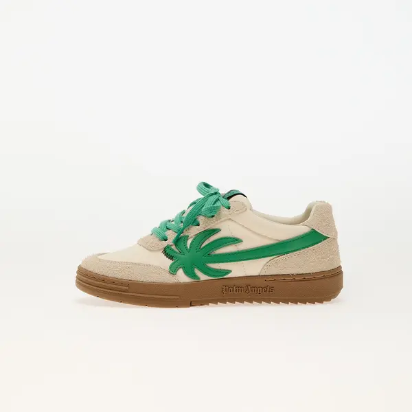 Palm Angels Kids Sneakers Palm Angels Kids Palm Beach University Nylon Beige Green EUR 38
