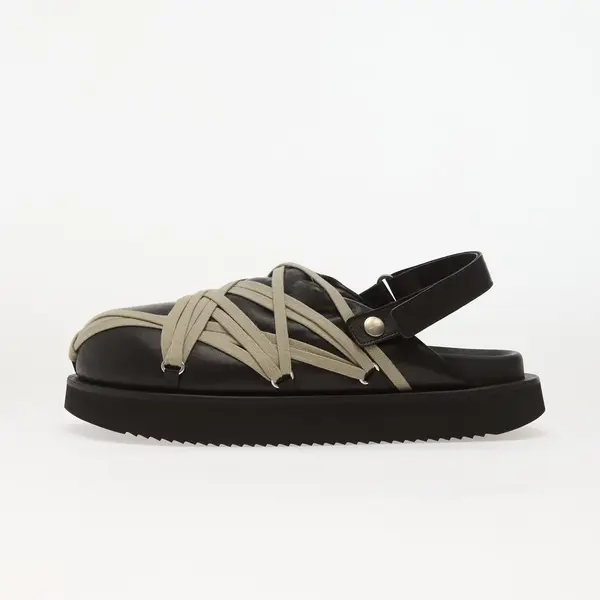 Rick Owens Sneakers Rick Owens DRKSHDW Leather Padded Sandals - Padded Megalace Platform Black/ Pearl EUR 46