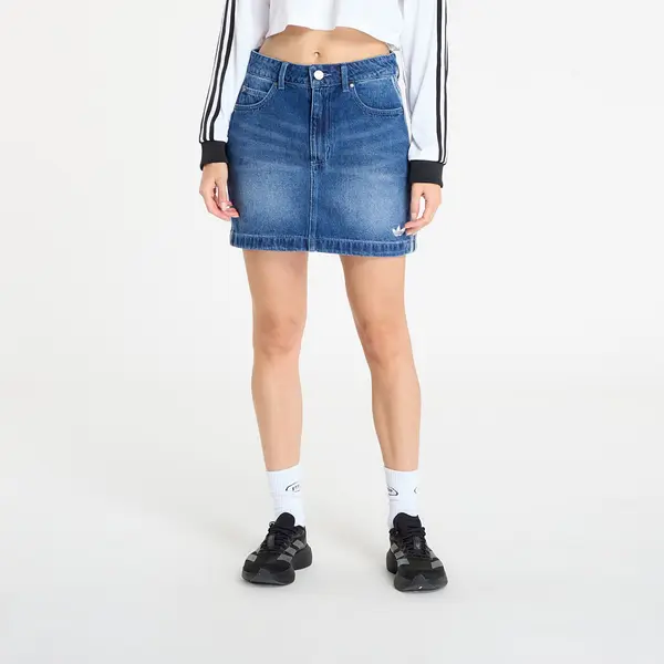 adidas Originals Suknja adidas 3-Stripes Denim Mini Skirt Indigo Denim 36