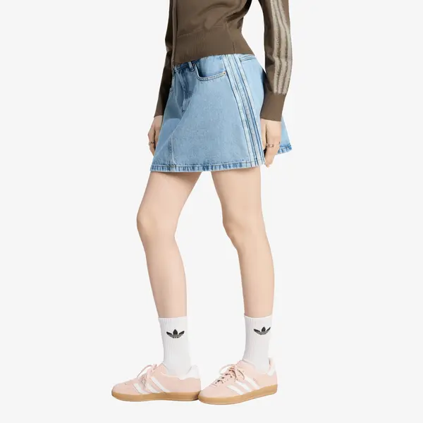adidas Originals Suknja adidas Mid Rise Denim Skirt Light Denim 8