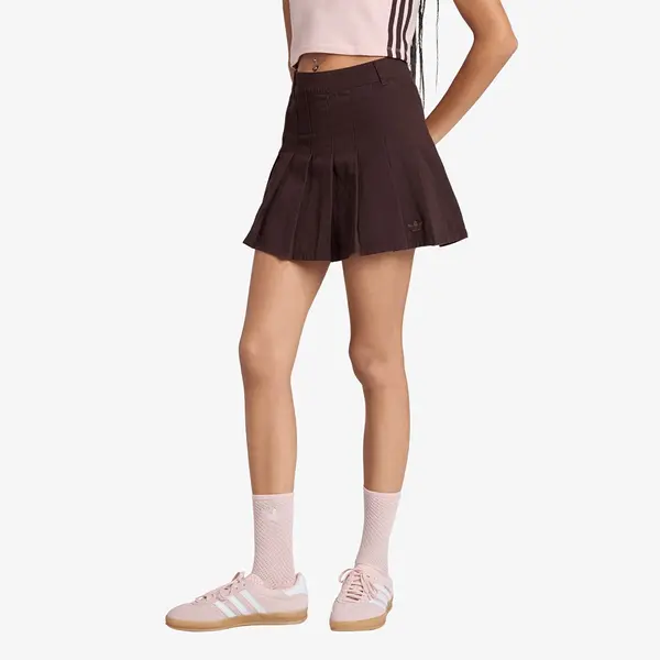 adidas Originals Suknja adidas Twill Pleated Skirt Aurora Coffee 8