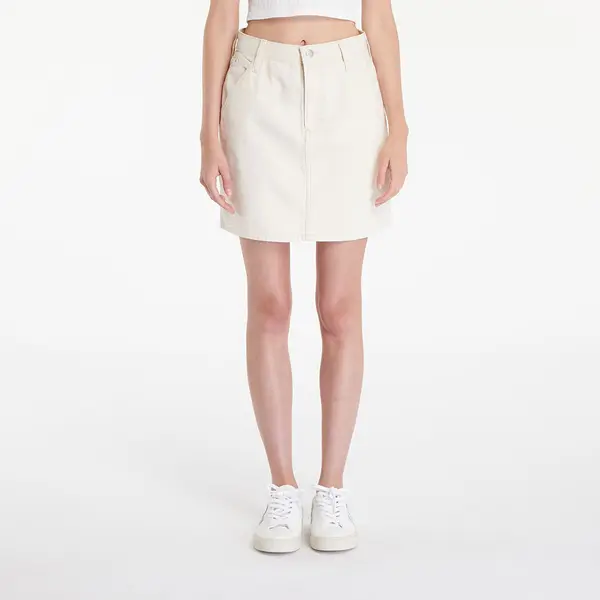 Calvin Klein Suknja Calvin Klein Jeans Hr A-Line Mini Skirt Hammerloop White 27
