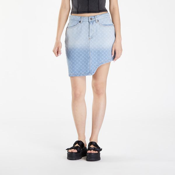 Daily Paper Suknja Daily Paper Zella Monogram Denim Skirt Mid Blue M