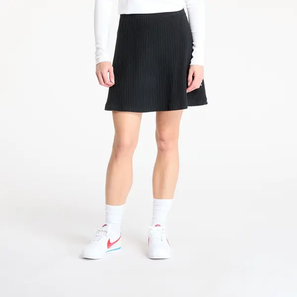 Nike Suknja Nike Sportswear Chill Knit Women's Ribbed Mini Skirt Black/ Black XL