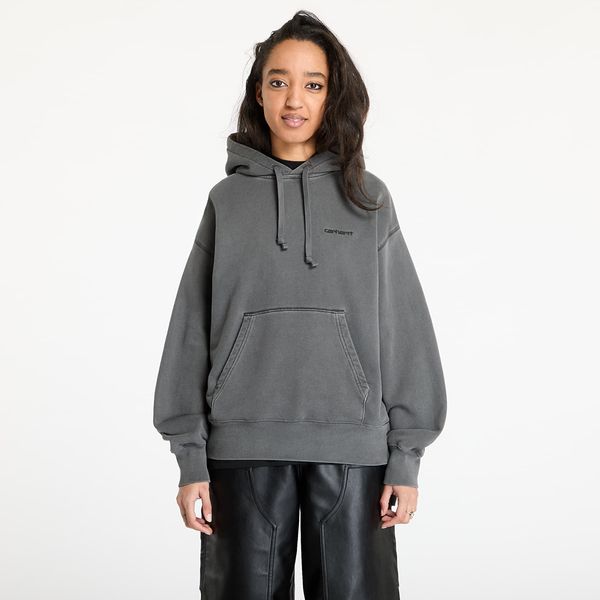 Carhartt WIP Sweatshirt Carhartt WIP W' Hooded Lumo Sweat Black Garment Dyed XS