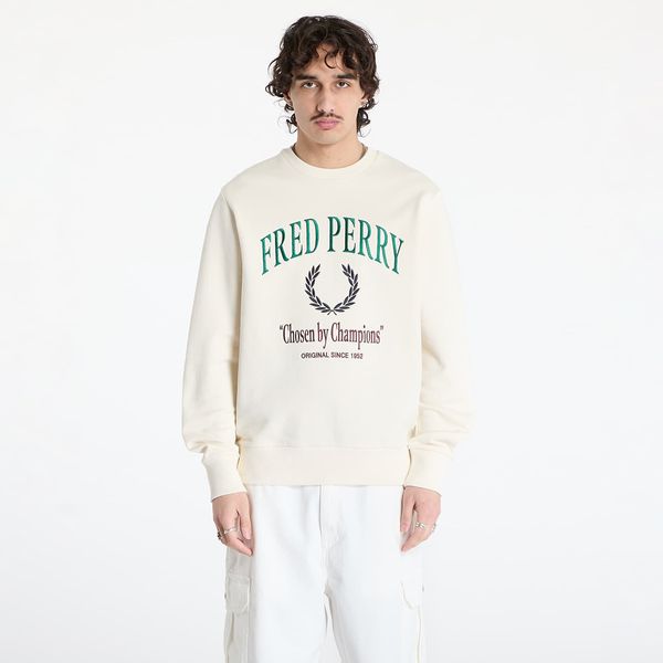 FRED PERRY Sweatshirt FRED PERRY Embroidered Champion Sweatshirt Ecru M
