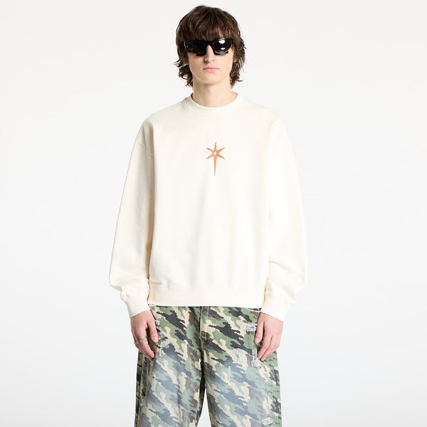 Marcelo Burlon Sweatshirt Marcelo Burlon County Goth Boxy Crewneck Ecru Brown S