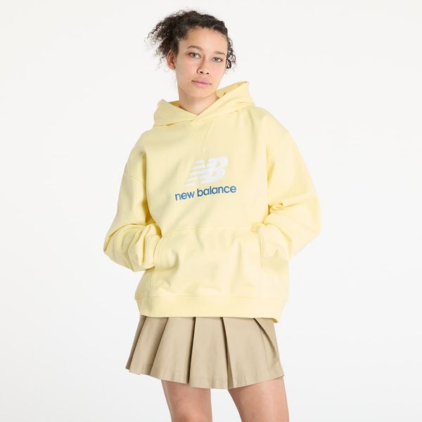 New Balance Sweatshirt New Balance Athletics French Terry Logo Hoodie Yellow S