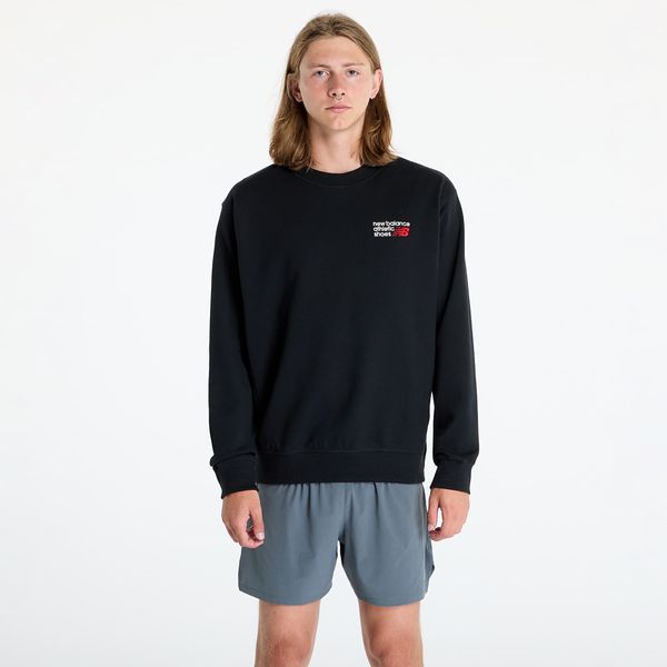 New Balance Sweatshirt New Balance Athletics Premium Logo Crew Black S