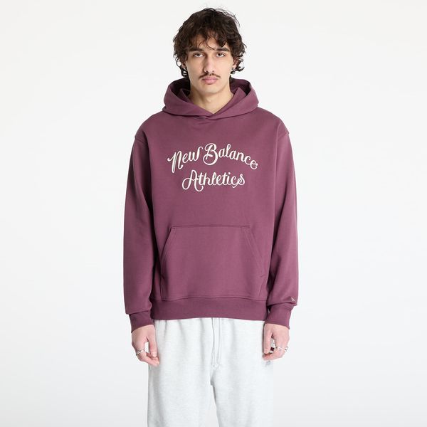 New Balance Sweatshirt New Balance Athletics Relaxed League Hoodie Violet S