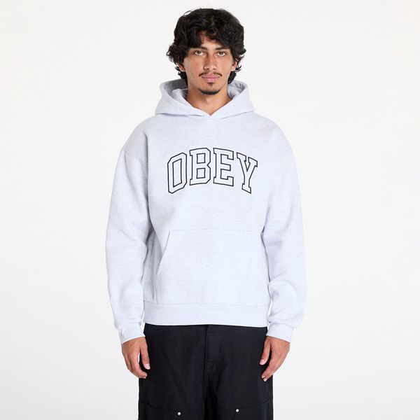 OBEY Clothing Sweatshirt OBEY Collegiate Extra Heavy Hoodie II Ash Grey L