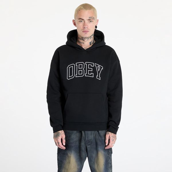 OBEY Clothing Sweatshirt OBEY Collegiate Extra Heavy Hoodie II Black M