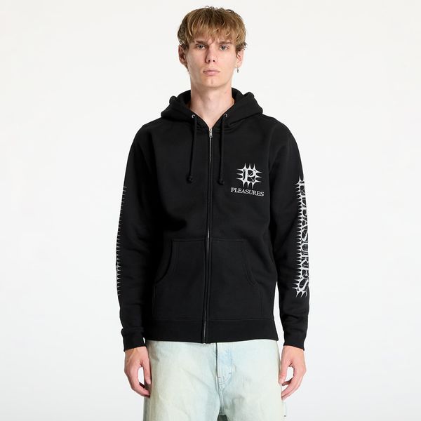 PLEASURES Sweatshirt PLEASURES Spike Zip Hoodie Black S