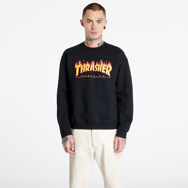 Thrasher Sweatshirt Thrasher Flame Crewneck Black M