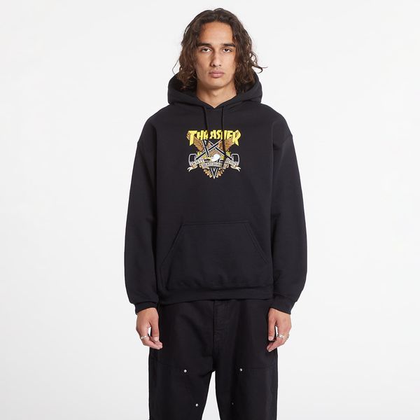 Thrasher Sweatshirt Thrasher Hood Eaglegram Black XL