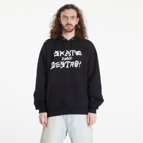 Thrasher Sweatshirt Thrasher Skate And Destroy Hood Black M