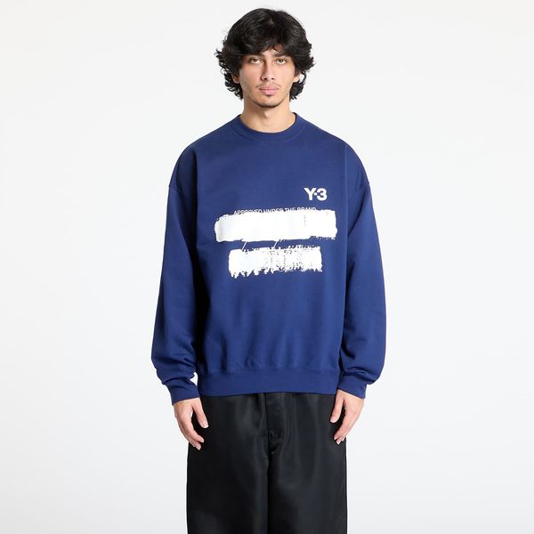 Y-3 Sweatshirt Y-3 Graphic Crew Sweatshirt UNISEX Dark Blue XL