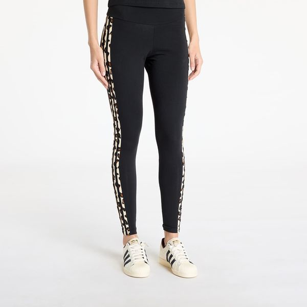 adidas Originals Tajic adidas Black Leopard Allover Print Leggings Black XS