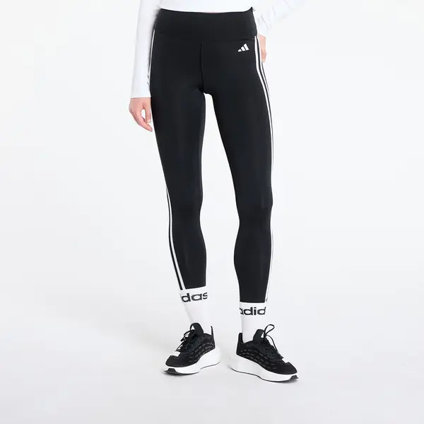 adidas Performance Tajic adidas Train Essentials 3-Stripes High-Waisted 7/8 Leggings Black/ Cream White/ Gum 3 XL