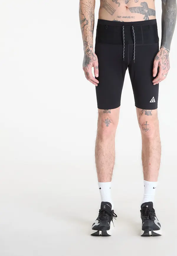 Nike Tajic Nike ACG "Lava Loops" Men's Dri-FIT ADV 1/2-Length Trail Running Tights Black/ Summit White XL