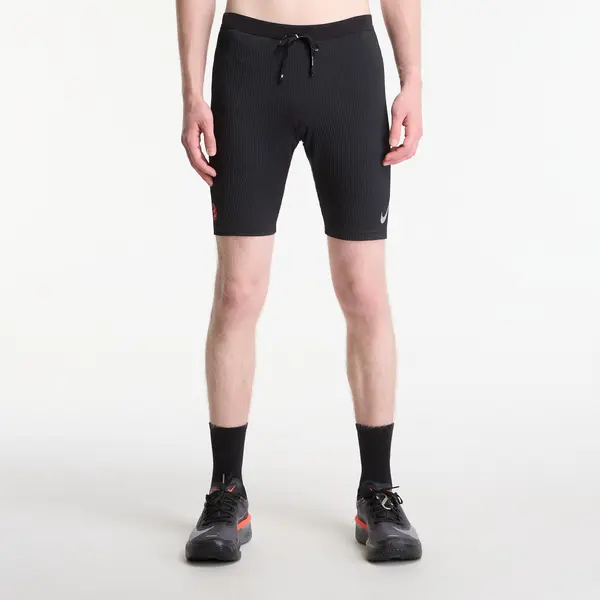 Nike Tajic Nike AeroSwift Men's Dri-FIT ADV Brief-Lined 1/2-Length Running Tights Black/ Dk Smoke Grey/ Bright Crimson S