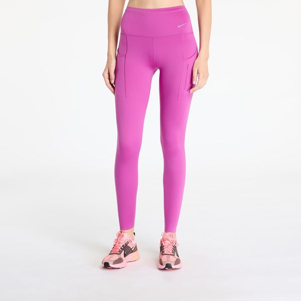 Nike Tajic Nike Go Women's Firm-Support High-Waisted Full-Length Leggings with Pockets Hot Fuchsia/ Black XS