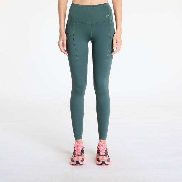 Nike Tajic Nike Go Women's Firm-Support High-Waisted Full-Length Leggings with Pockets Vintage Green/ Black XL