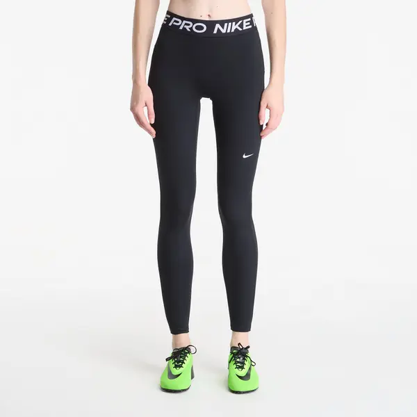 Nike Tajic Nike Pro Women's Mid-Rise Full-Length Leggings Black/ White L