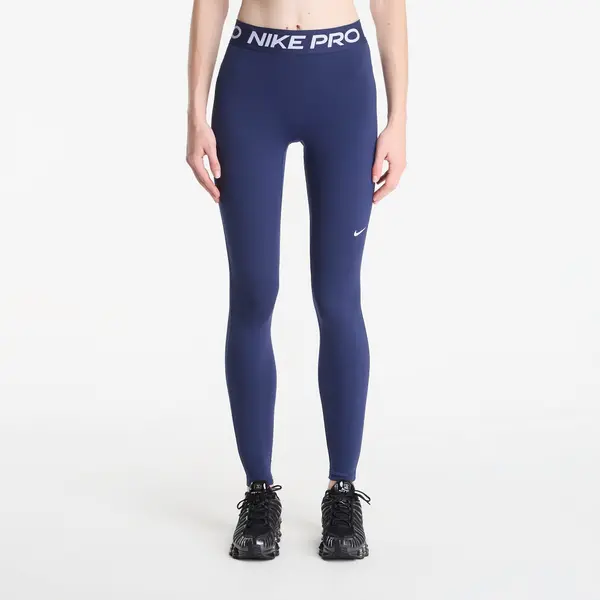 Nike Tajic Nike Pro Women's Mid-Rise Full-Length Leggings Midnight Navy/ White S
